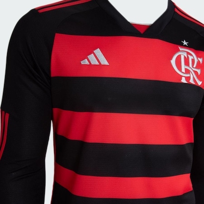 Camisa 1 Flamengo I Manga Longa 24/25 adidas - Masculina - Foto 4