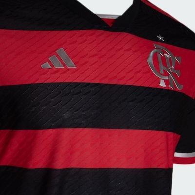 Camisa 1 do Flamengo Authentic 24/25 adidas - Masculina - Foto 4
