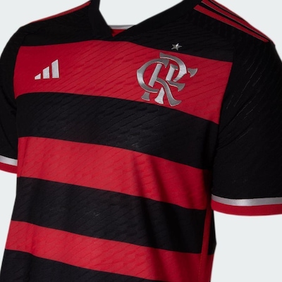 Camisa 1 do Flamengo Authentic 24/25 adidas - Masculina - Foto 5