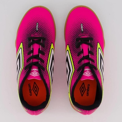 Chuteira Futsal Umbro Cannon Jr - Infantil - Foto 4
