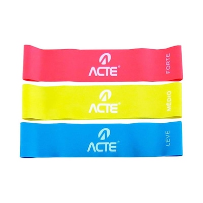 Kit 3 Bands + 3 Mini Bands com 3 Intensidades Acte - Foto 3