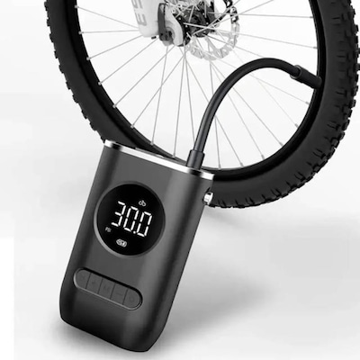 Bomba Calibrador Dk Portátil Para Pneus Carro Bike Bicicleta Moto Bola Recarregável - Foto 2