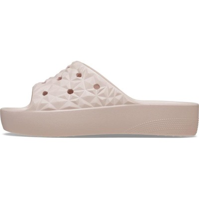 Chinelo Crocs Classic Plataforma Geometric Sldie Quartz - Feminino - Foto 3