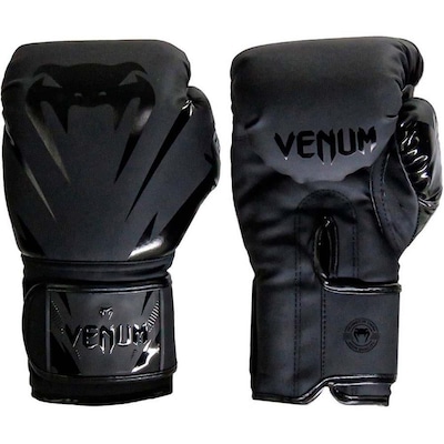 Kit Box Venum New Impact Evo Luva Bandagem E Bucal Preto - Foto 2
