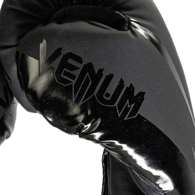 Kit Box Venum New Impact Evo Luva Bandagem E Bucal Preto - Foto 3