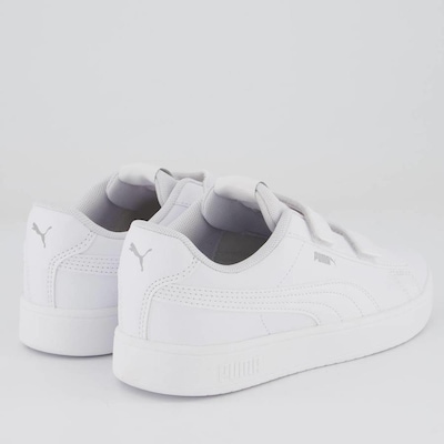 Tênis Puma Rickie Classic V Ps Infantil All White - Foto 3