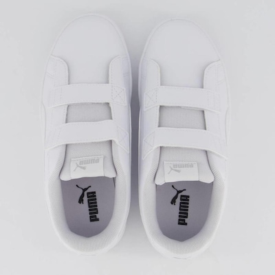 Tênis Puma Rickie Classic V Ps Infantil All White - Foto 4