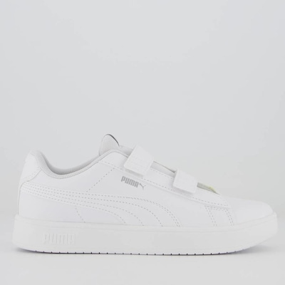 Tênis Puma Rickie Classic V Ps Infantil All White - Foto 1