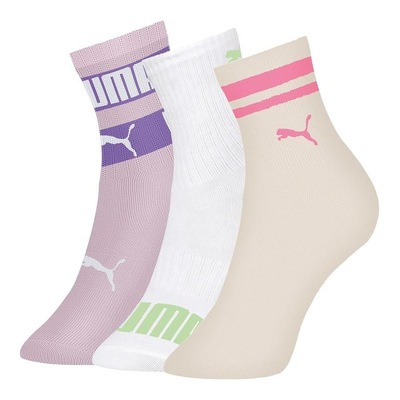 Kit Meias Puma Cano Longo - 3 Pares - Infantil - Foto 1