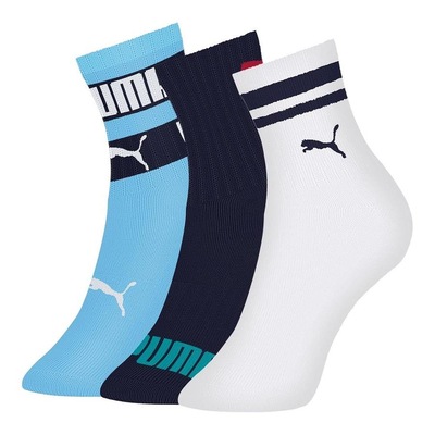 Kit Meias Puma Cano Longo - 3 Pares - Infantil - Foto 1