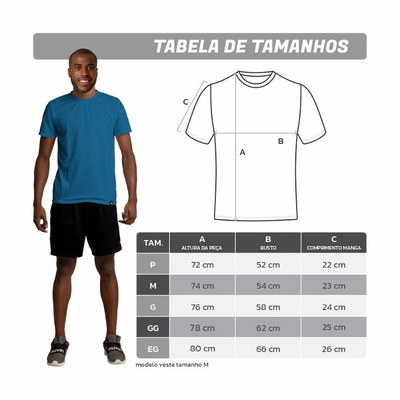 Kit 3 Camiseta Algodão Sportswear Muvin - Masculino - Foto 4