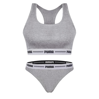 Kit Top Puma Nadador + Calcinha Biquíni - Feminino - Foto 1