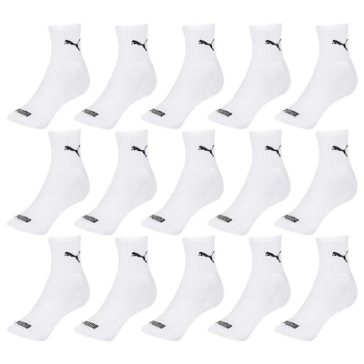 Kit Meia Cano Médio Puma Esportiva - 15 Pares - Masculino - Foto 2