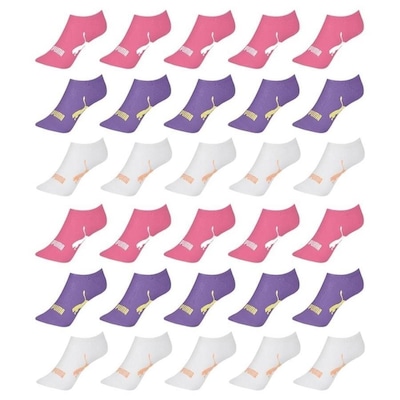 Kit Meia Sapatilha Puma Esportiva - 30 Pares - Feminino - Foto 2