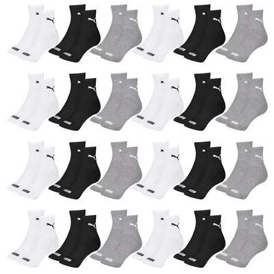 Kit Meia Cano Médio Puma Esportiva - 24 Pares - Masculino - Foto 1
