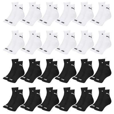 Kit Meia Cano Médio Puma Esportiva - 24 Pares - Masculino - Foto 1