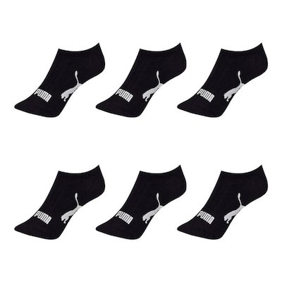 Kit Meia Sapatilha Puma Esportiva - 6 Pares - Feminino - Foto 2