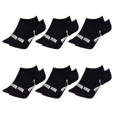 Kit Meia Sapatilha Puma Esportiva - 6 Pares - Feminino - Foto 1