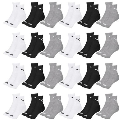 Kit Meia Cano Médio Puma Esportiva - 24 Pares - Feminino - Foto 1