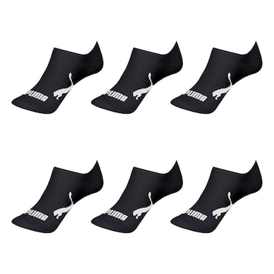 Kit Meia Sapatilha Puma Invisível - 6 Pares - Infantil - Foto 2