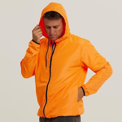 Jaqueta Corta Vento com Capuz Wss Brasil Basic - Masculina - Foto 4