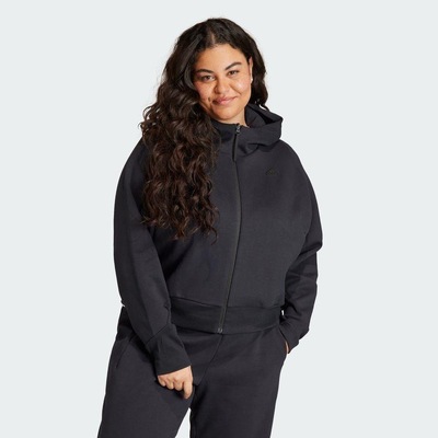 Jaqueta de Moletom com Capuz adidas Z.N.E. Plus Size - Feminina - Foto 2