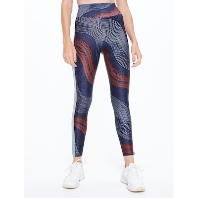 Calça Legging Bodyforsure Estampada Space - Feminina - Foto 1