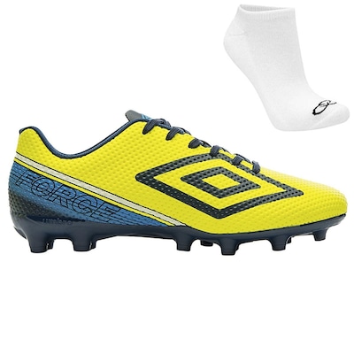 Kit Chuteira Campo Umbro Force + Meia - Adulto - Foto 1