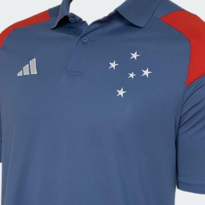 Camiseta Polo do Cruzeiro 24/25 adidas - Masculina - Foto 4