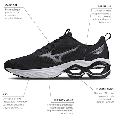 Tênis Mizuno Wave Frontier 15 - Masculino - Foto 2