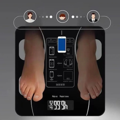 Balança Gold Sports Bioimpedância Digital e Bluetooth Corporal Mb com Medidor Imc - Foto 6
