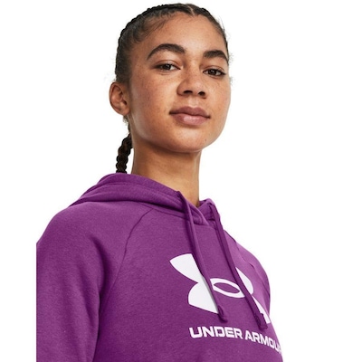 Blusão Fleece Under Armour Rival Big Logo - Feminino - Foto 3