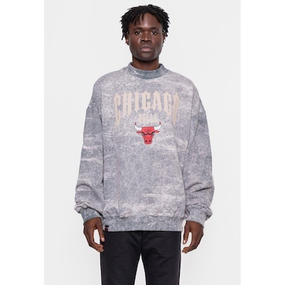 Blusão De Moletom Com Capuz NBA Gothic Team Chicago Bulls - Masculino - Foto 4