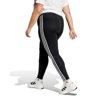 Calça Legging adidas Essentials 3-Stripes Plus Size - Feminina - Foto 4