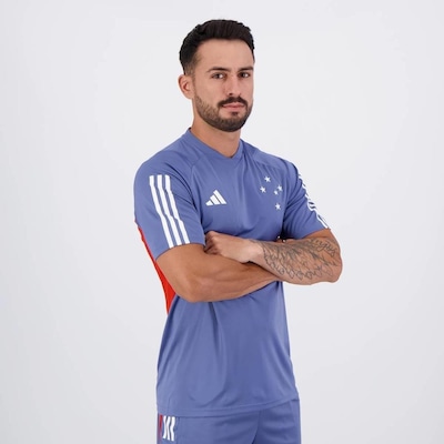 Camisa do Cruzeiro Treino Atleta 2024 adidas - Masculina - Foto 2