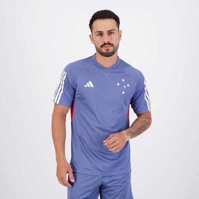 Camisa do Cruzeiro Treino Atleta 2024 adidas - Masculina - Foto 1