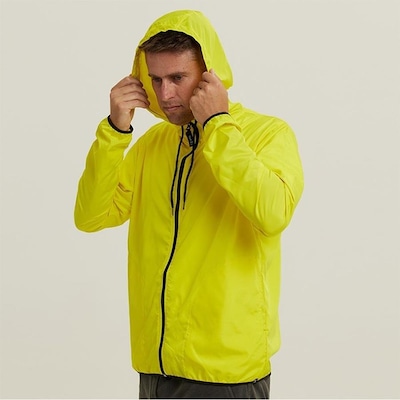 Jaqueta Corta Vento com Capuz WSS Brasil Impermeável Run Minimalist - Masculina - Foto 2