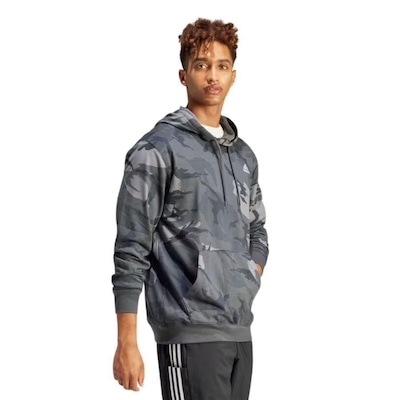 Blusão de Moletom com Capuz adidas Seasonal Essentials - Masculino - Foto 3