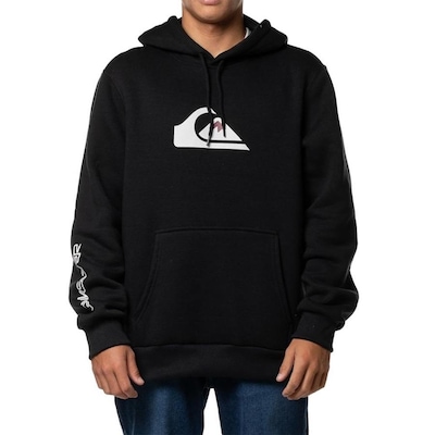 Blusão de Moletom com Capuz Quiksilver Canguru Comp Logo - Masculino - Foto 1