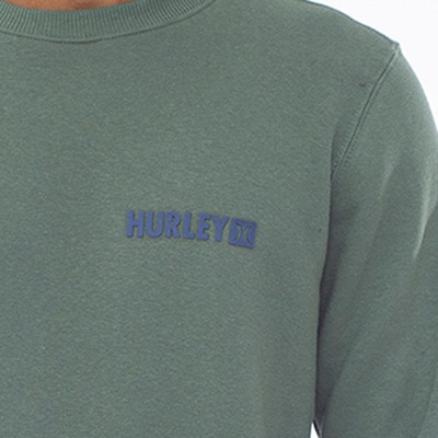 Blusão de Moletom Hurley Careca Square - Masculino - Foto 2