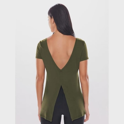 Camiseta Bodyforsure Decote Essentials - Feminina - Foto 2