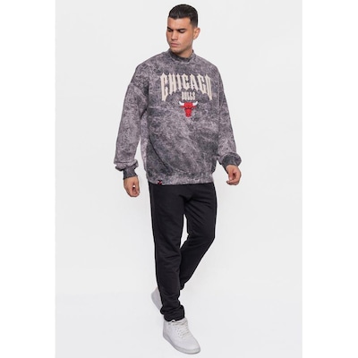 Blusão De Moletom Com Capuz Gothic Team Chicago Bulls - Masculino - Foto 2