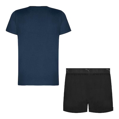 Pijama Puma Camiseta + Samba Canção - Masculino - Foto 2