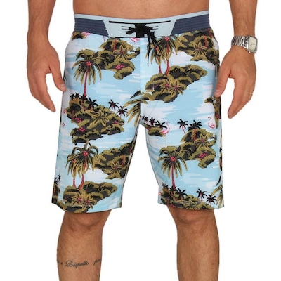 Bermuda Hurley Phantom Hyperweave Flamingo - Masculina - Foto 1