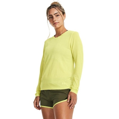 Camiseta Manga Longa de Treino Under Armour Seamless Stride - Feminina - Foto 1
