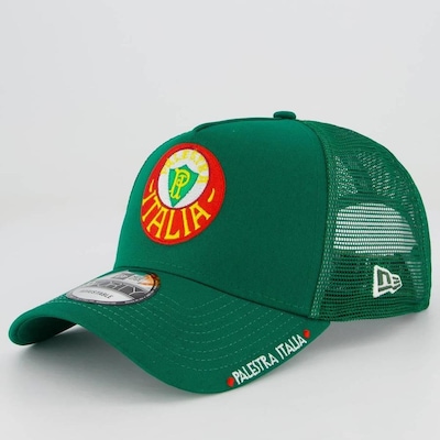 Boné Aba Curva New Era Palmeiras Palestra Italia - Snapback - Adulto - Foto 1