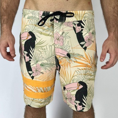 Bermuda Hurley Phantom Block Party 18 Areia - Masculina - Foto 3