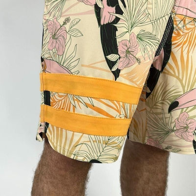Bermuda Hurley Phantom Block Party 18 Areia - Masculina - Foto 4