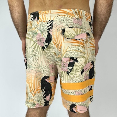Bermuda Hurley Phantom Block Party 18 Areia - Masculina - Foto 6