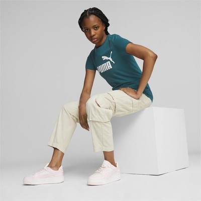 Camiseta Feminina Puma Manga Curta Essentials Logo Tee - Foto 2